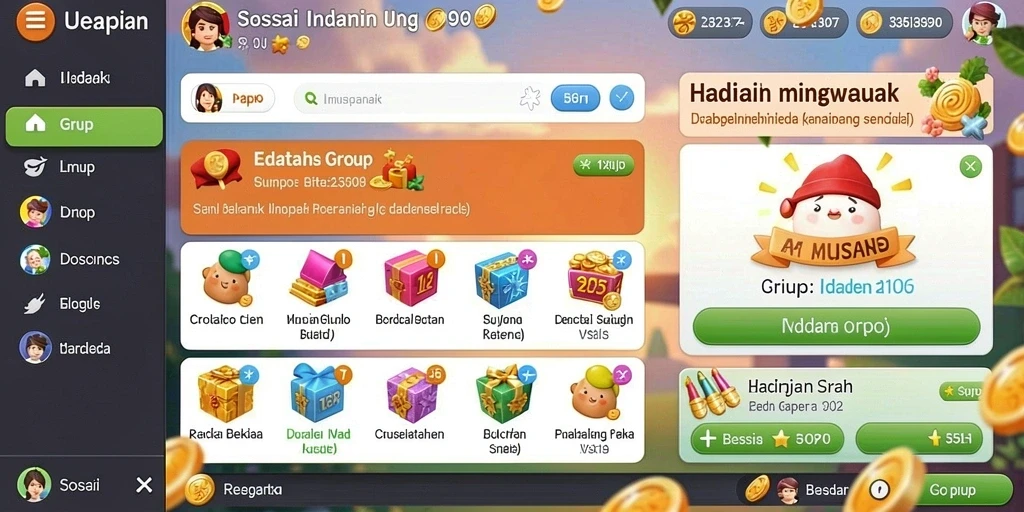 Tampilan antarmuka yang sederhana dan menarik.