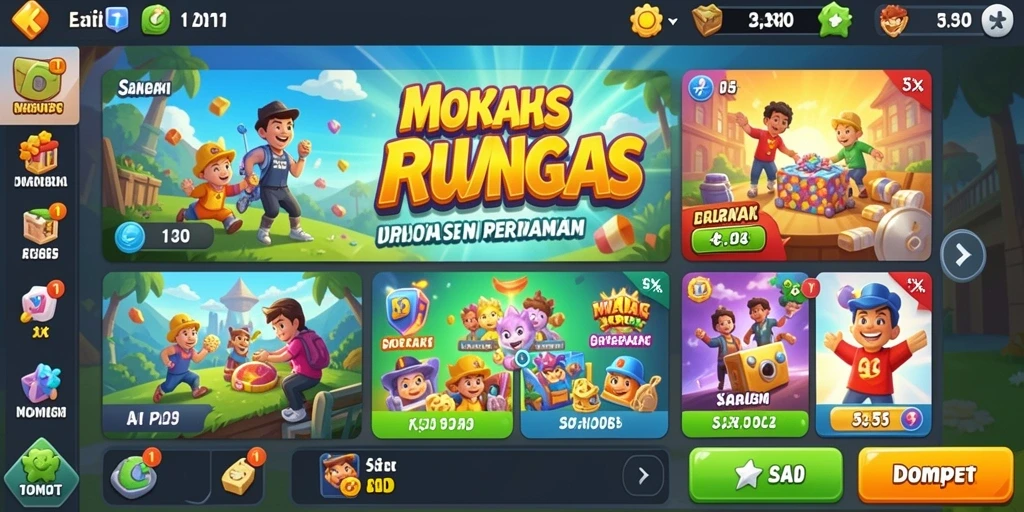 Tampilan antarmuka yang menarik dan modern.